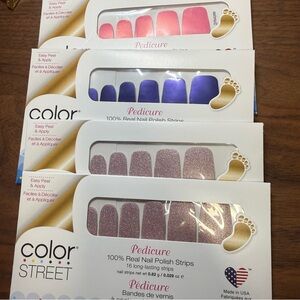 4 Color Street Set Bundle - PEDICURE